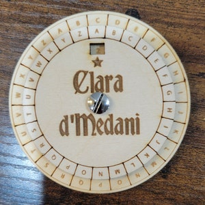 Cipher Wheel ( Decoder) - Wooden Decoder, Enola Holmes, Personalized ...