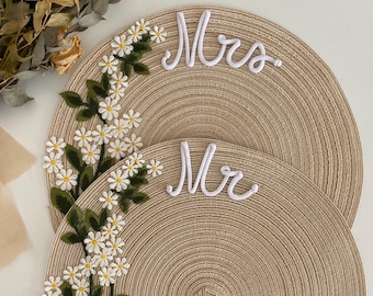 Personalized Placemats with Names - Christmas Gift Idea - Wedding Favors & Newlywed Gifts