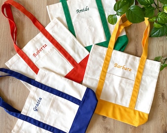 Personalized Embroidery Tote Bag - End of Year Gift