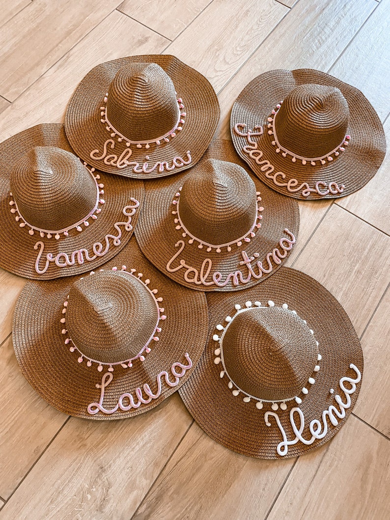 Personalized straw hats Hen party image 3