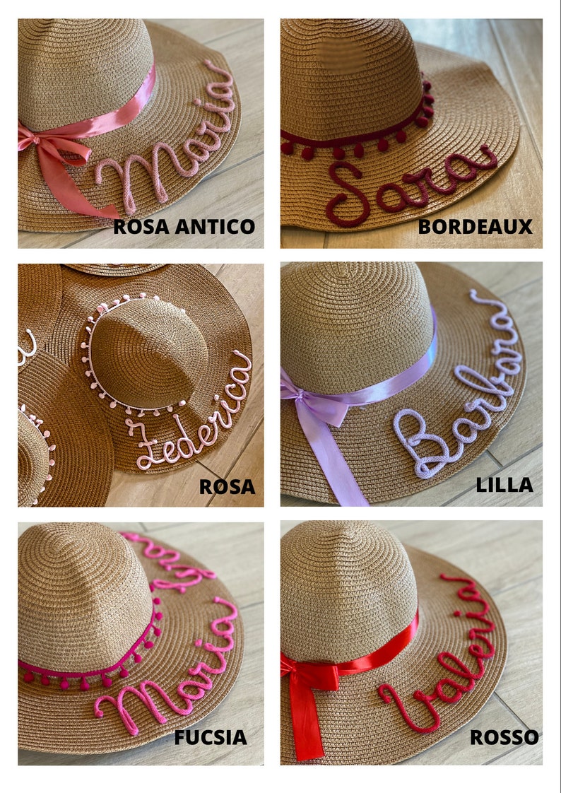 Personalized straw hats Hen party image 10