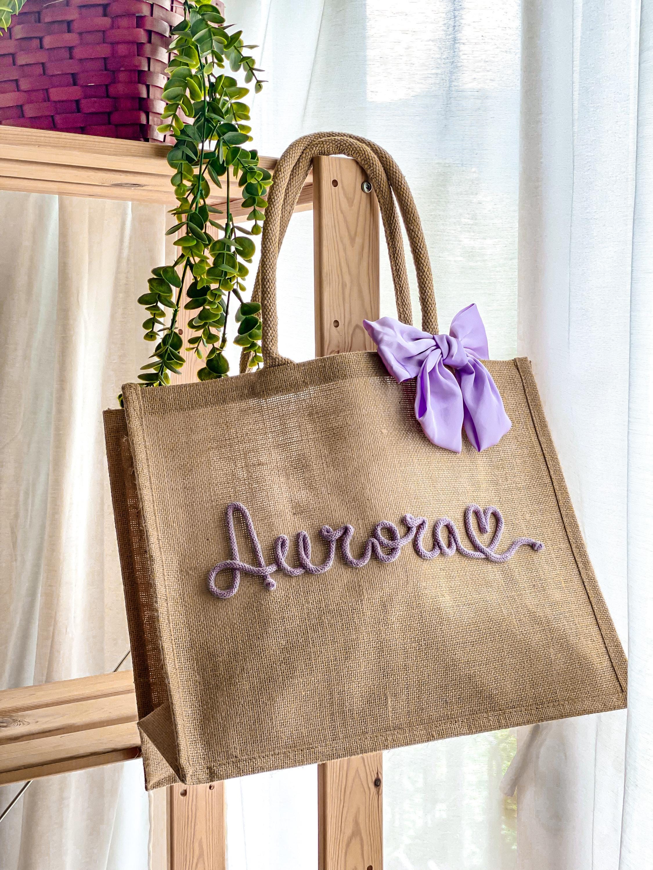 Borsa Di Iuta Con Stampa 'Mama' – Regalo Per La Mamma, 35x30x14 Cm