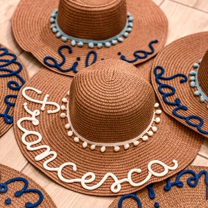 Personalized straw hats Hen party image 2