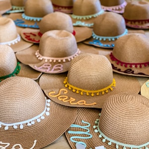 Personalized straw hats Hen party image 6