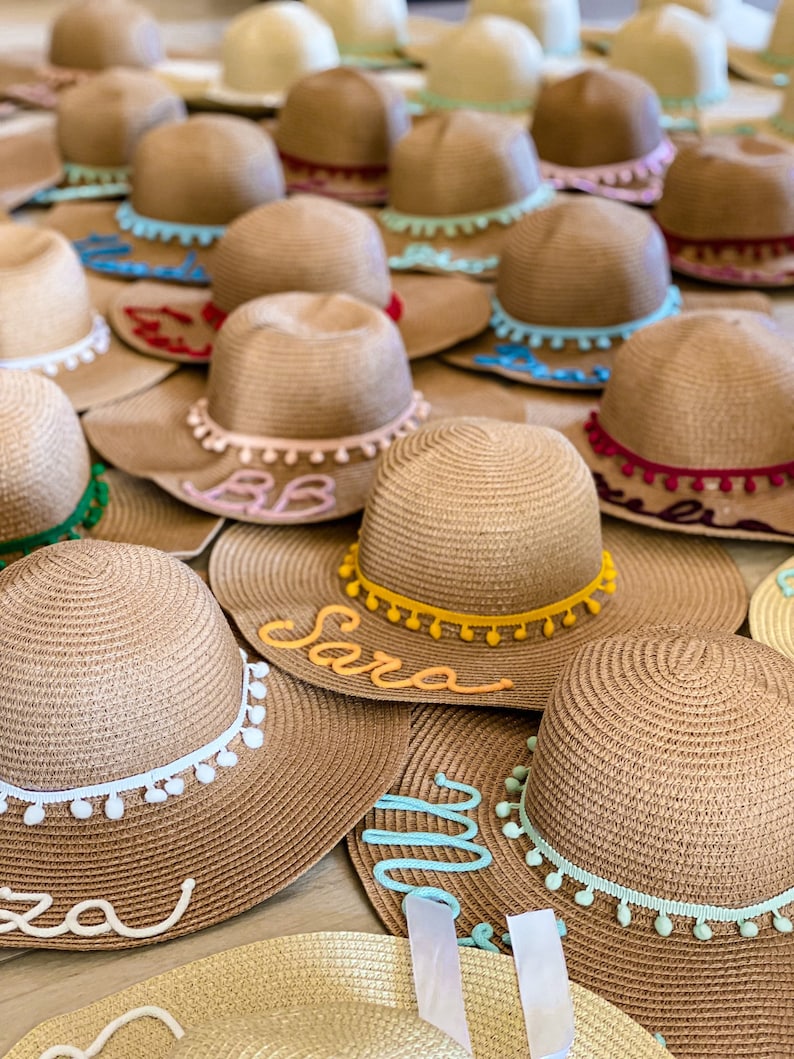 Personalized straw hats Hen party image 6