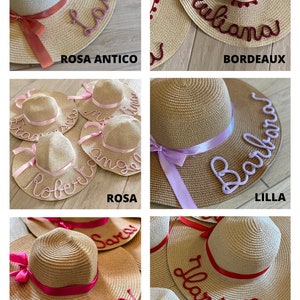 Personalized straw hats Hen party Team Bride image 10