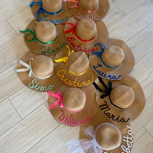 Personalized straw hats Hen party image 4