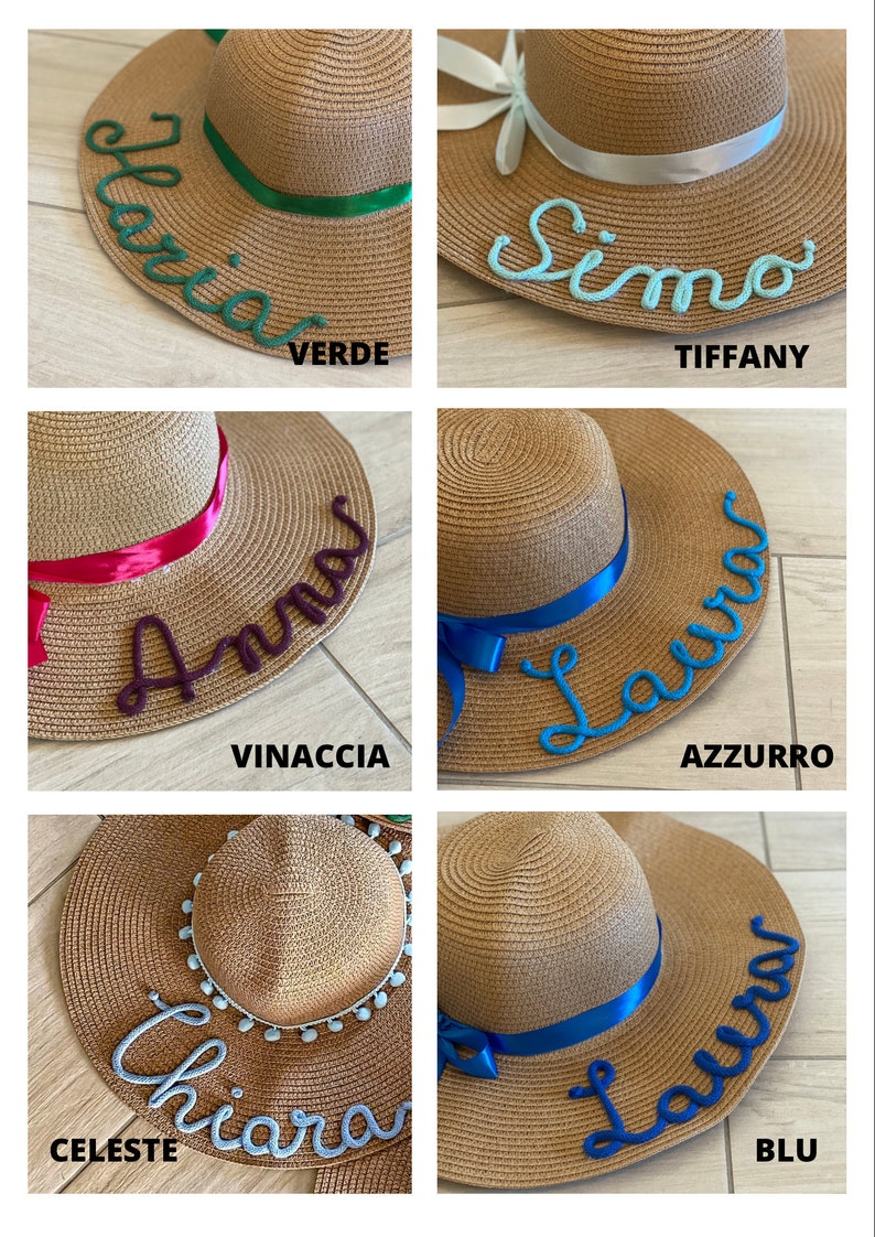 Cappelli di paglia personalizzati Addio al nubilato immagine 9