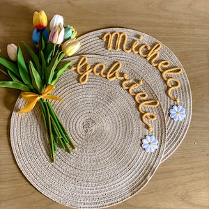 Jogos americanos personalizados com nome - Ideia de presente - Jogos americanos personalizados - Personalizados - Natal - Dia dos Namorados - Início