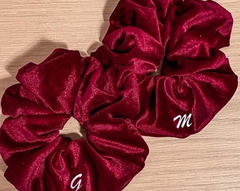 Personalized scrunchies - hair accessories - personalized gift ideas