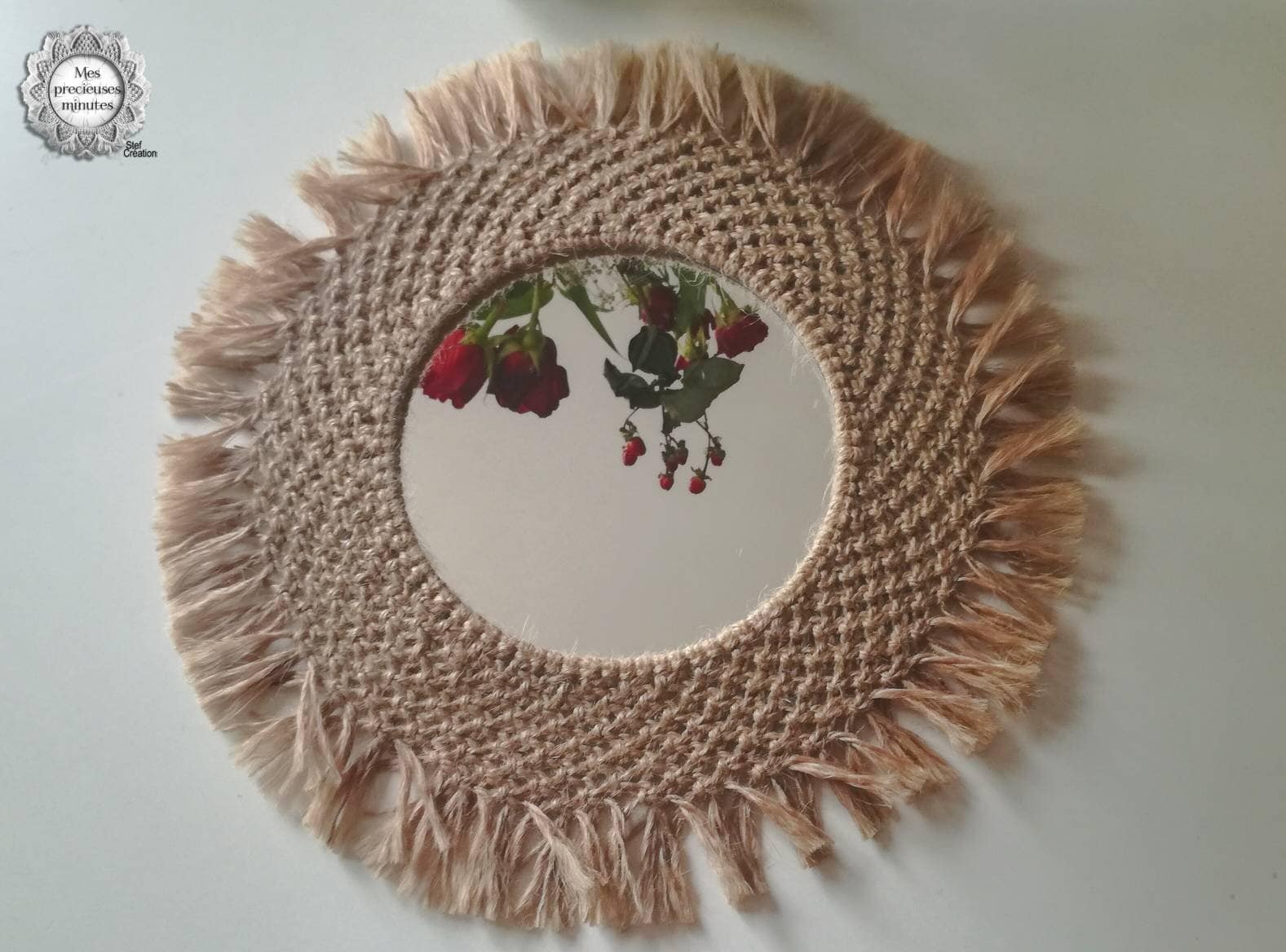 Miroir en Macramé