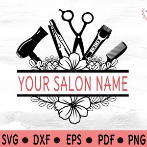 Hair Stylist SVG, Hairdresser svg, Hair Stylist Monogram SVG, Hairdresser Monogram svg, Salon Monogram Svg, Salon svg, Blow Dryer svg