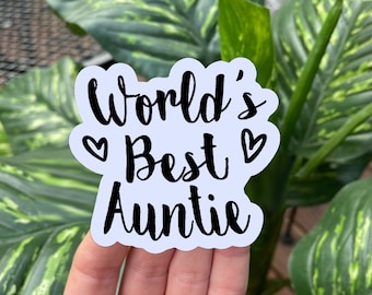 World's Best Auntie Sticker
