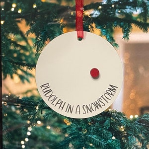 Rudolph in a Snowstorm Laser Cut File