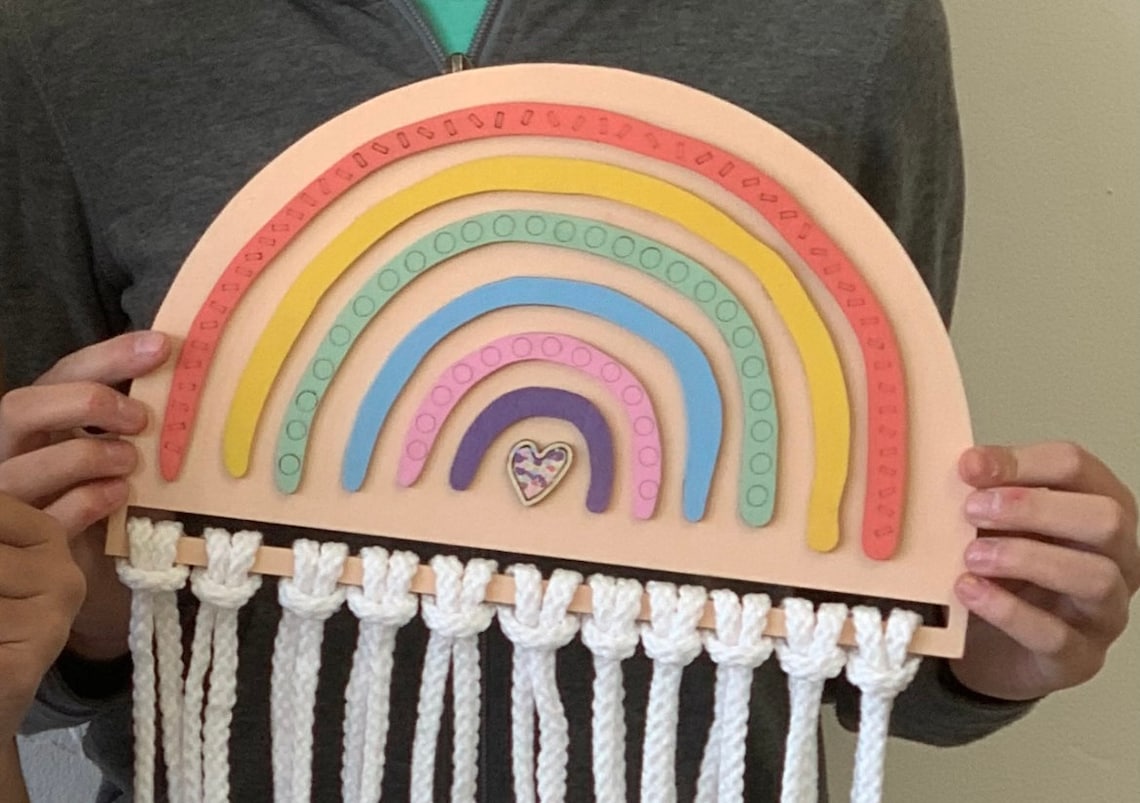 Boho Rainbow Laser Cut File Etsy