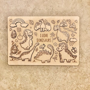 Dinosaur Puzzle Laser Cut File