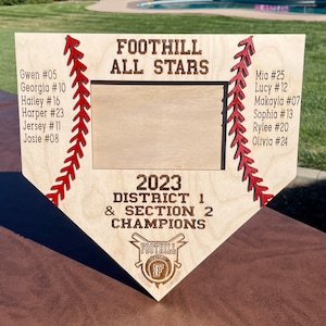 Baseball Softball 4x6 Picture Frame Laser Cut File