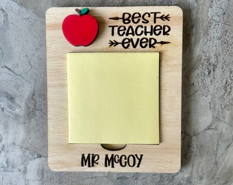 Porta post-it per insegnanti, con taglio laser