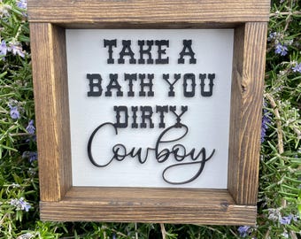 Ta ett bad, din smutsiga cowboy. Klipp fil.