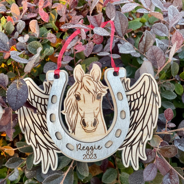 Horse Memorial Ornament Laser Cut File