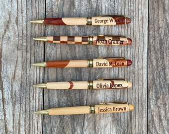 Personalized Pen, Teachers Gift, graduation gift, Gift for Dad, Doctor Gifts, Personalized Engraved Wood Ballpoint Pen, Custom Bamboo Pen