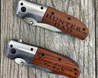 Folding Pocket Knife - Personalized Men's Gift - Christmas Gift -Groomsman Knife - Engraved Hunting Knife - Knife Gift - Personalized Knife