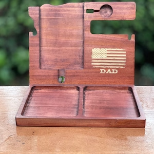 Docking Station for Men, Mothers day gift , Gift for men, Gift for dad, Gift for husband, Gift for him, Table Organizer image 4