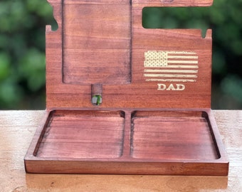 Docking Station for men, Table Organizer,  Gift for mom, mother's day gift, Gift for dad, Gift for him,  wood docking station, Gift for boy