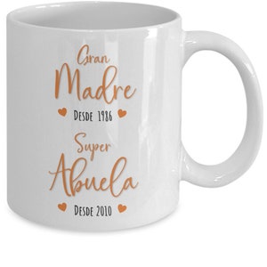Taza Personalizada Regalo Para Mamá Abuela A Ser Primeriza Anunciamiento de Embarazo Dia de la Madre Detalle Mujer Idea Cumpleaños Navidad