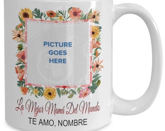 Photo Text Personalized Coffee Mug For Mom Mother Tea Cup Gift From Kids Daughter Son For Mother's Day, Birthdays, Christmas Any Time Gift