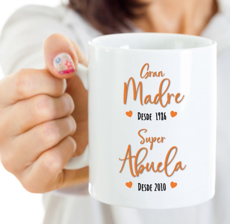 Taza Personalizada Regalo Para Mamá Abuela A Ser Primeriza Anunciamiento de Embarazo Dia de la Madre Detalle Mujer Idea Cumpleaños Navidad image 3