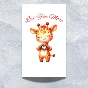 Baby Animal Valentine&#39;s Cards - Set of 6