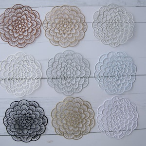 Doily #18 | Die Cuts | 4 peças | Criação de cartões | Diário
