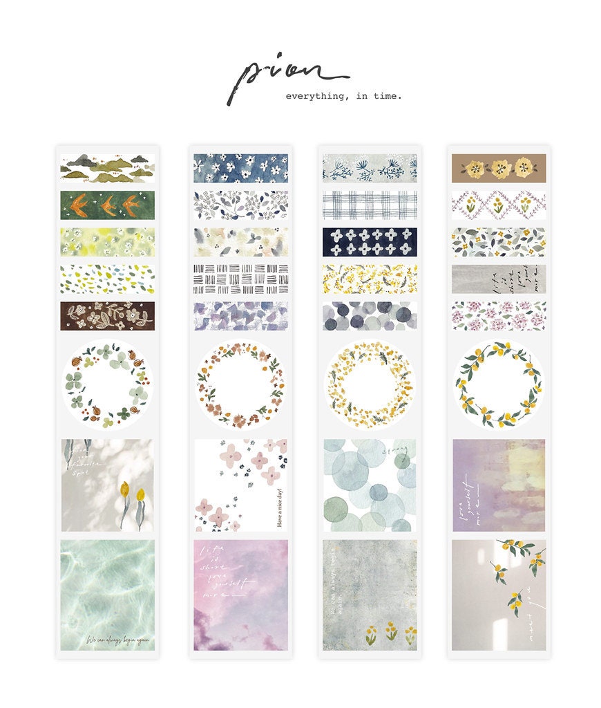 Pion - “Little” die cut washi stickers (set of 2) – journalpages