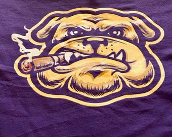 Smoking Bulldog T-shirt