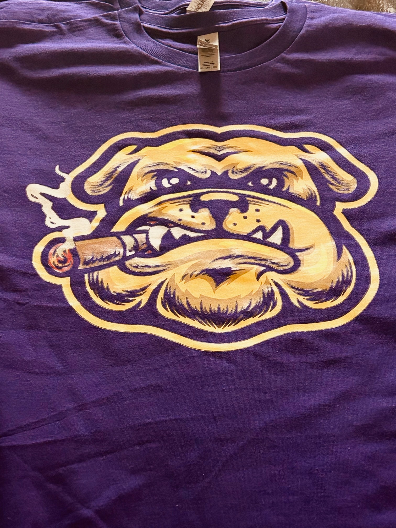 Smoking Bulldog T-shirt - Etsy