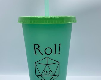 DnD Roll The Dice color changing cup