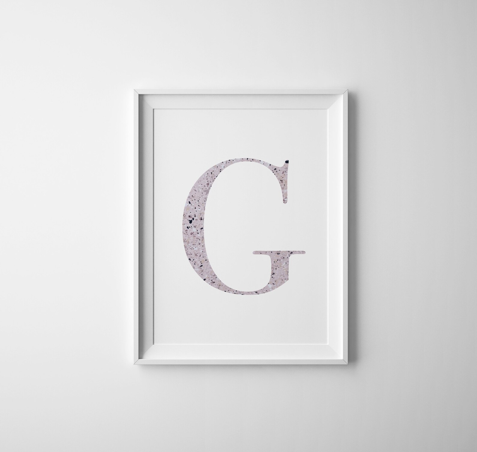 Letter G Monogram Pink Printable Wall Art Decor Printable Art Etsy