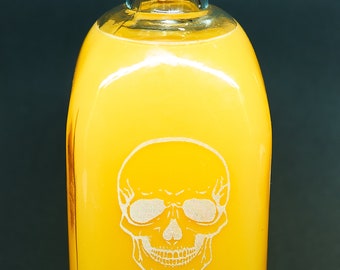 Personalisierte Glasflasche mit Wunschgravur