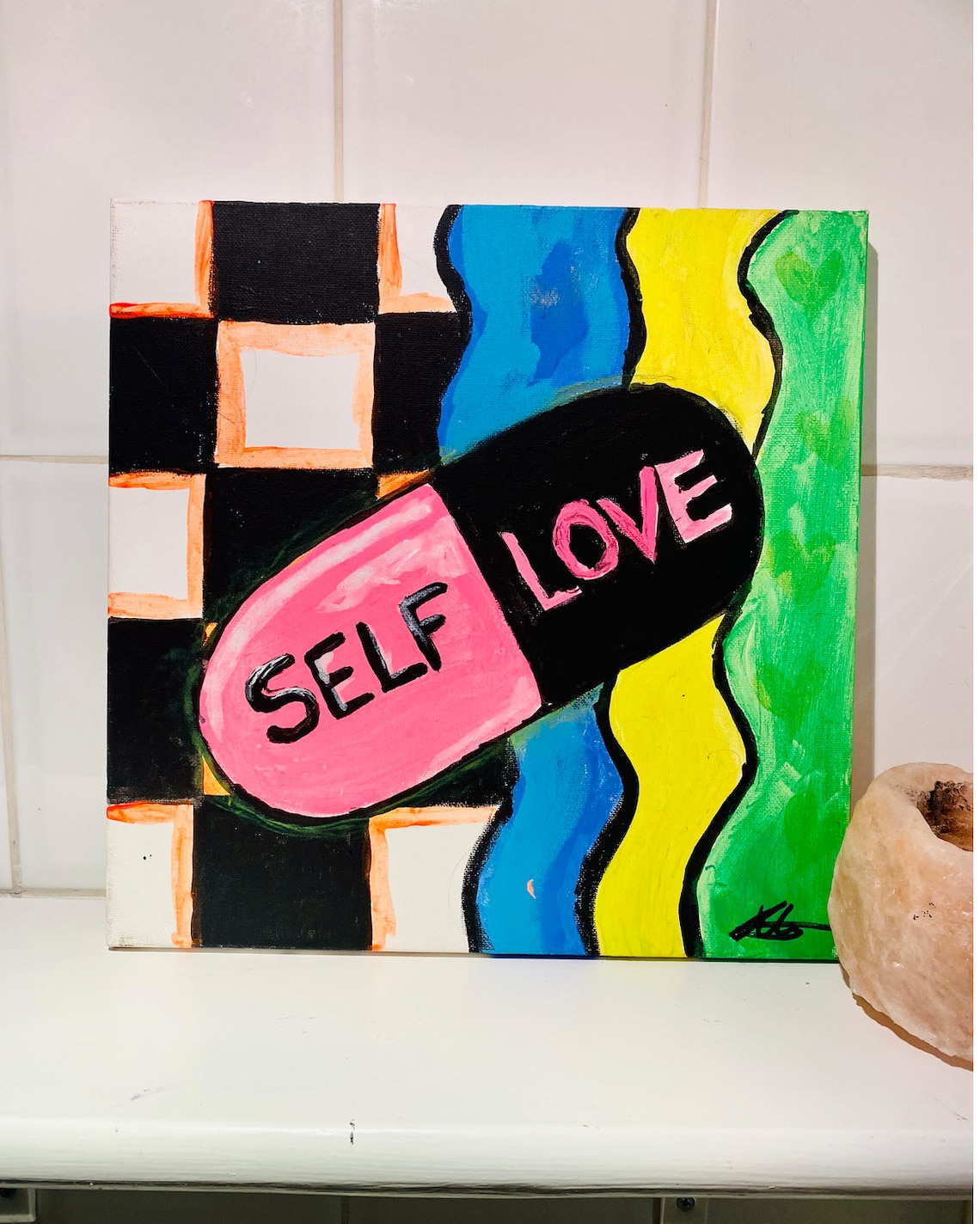 Self Love painting self love art self love gift mental Etsy