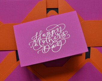 Mother’s Day A6 Card with gold foil