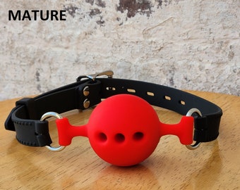 Bdsm Ball Gag Silicone Mouth Breathable couple Games Slave Bondage Cosplay