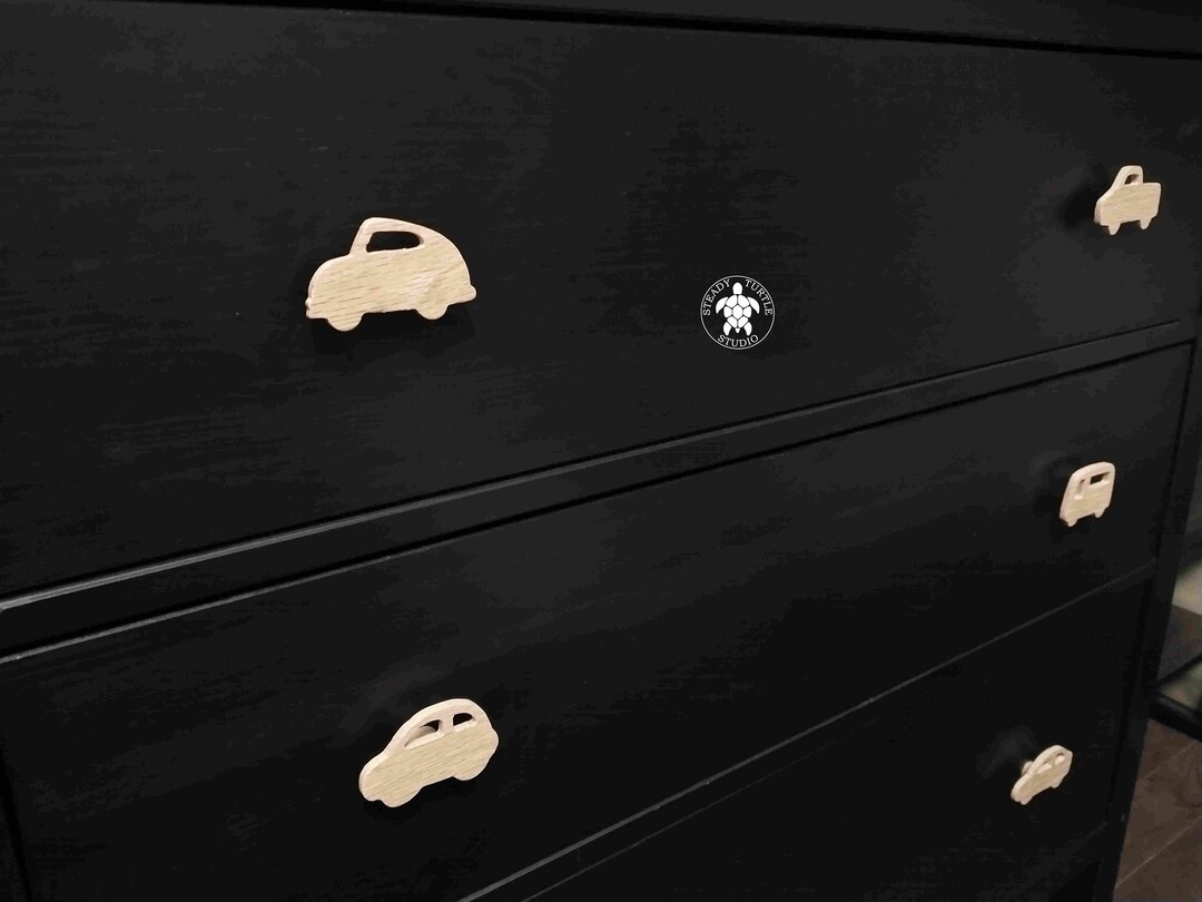 Wood Automobile Themed Drawer Knobs, Handles, Vanity, Pulls
