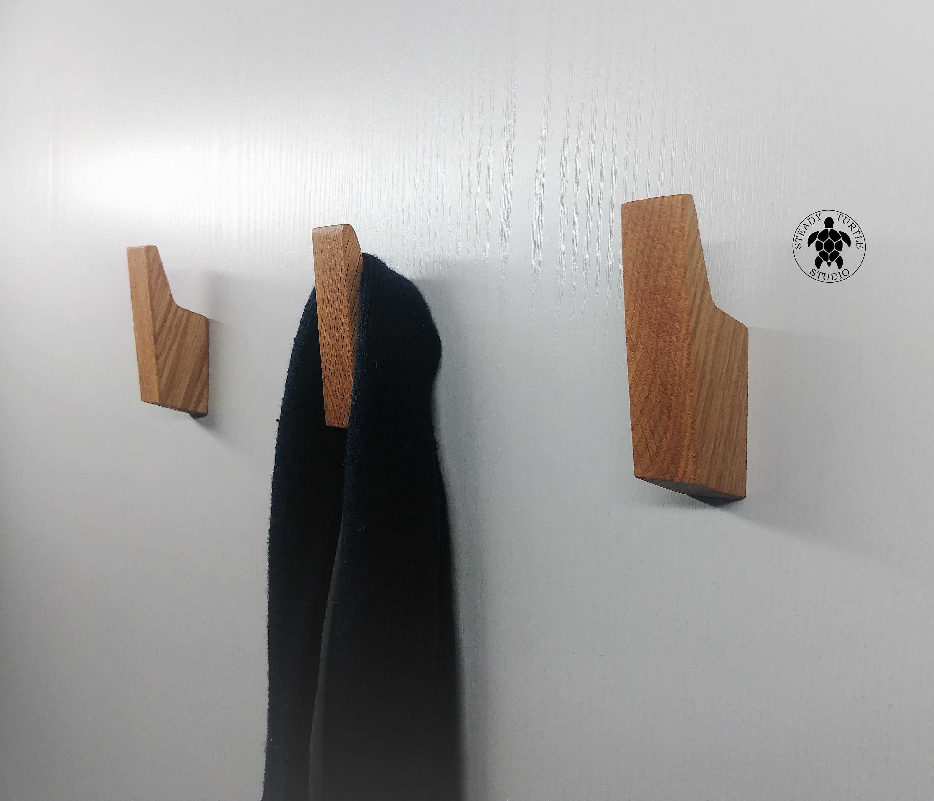 Wood Wall Hooks,Coat Hooks,Adhesive Hooks Hat Hook,Wooden Coat Hooks Wall  Mounted,Entryway Hat Rack,Decorative Hooks,Walnut Coat Hook,Walnut + Space  Aluminum,Black/Golden. : : Home