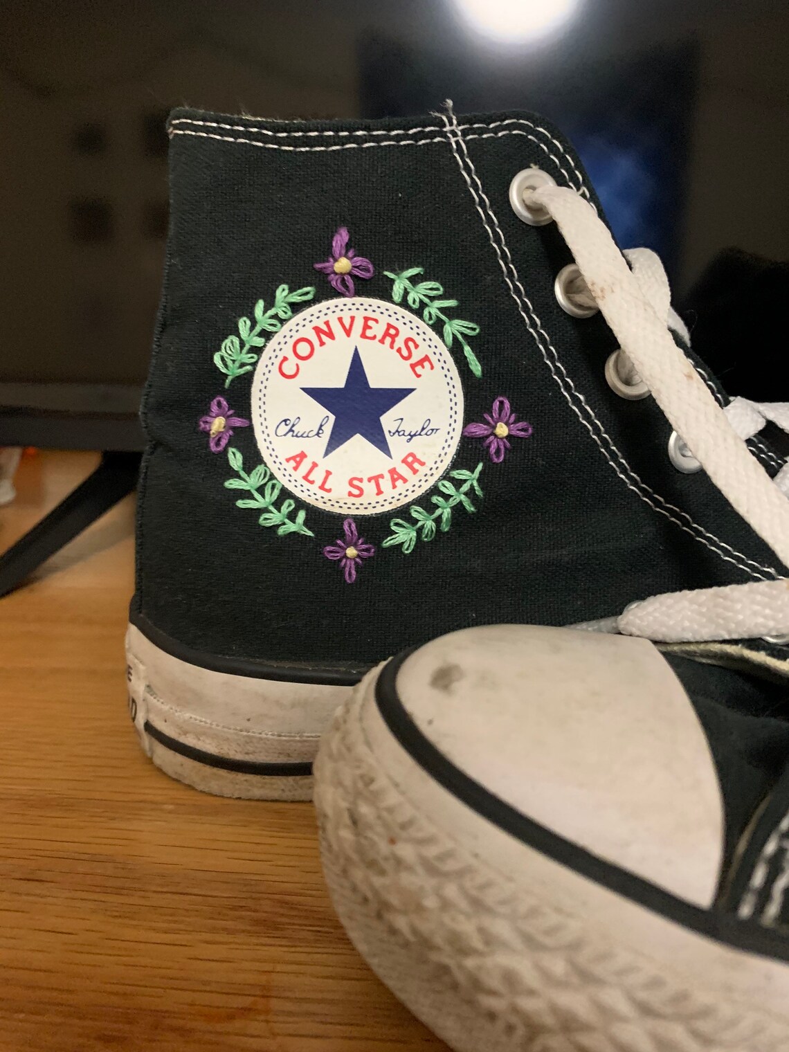 High top embroidery converse not included Etsy