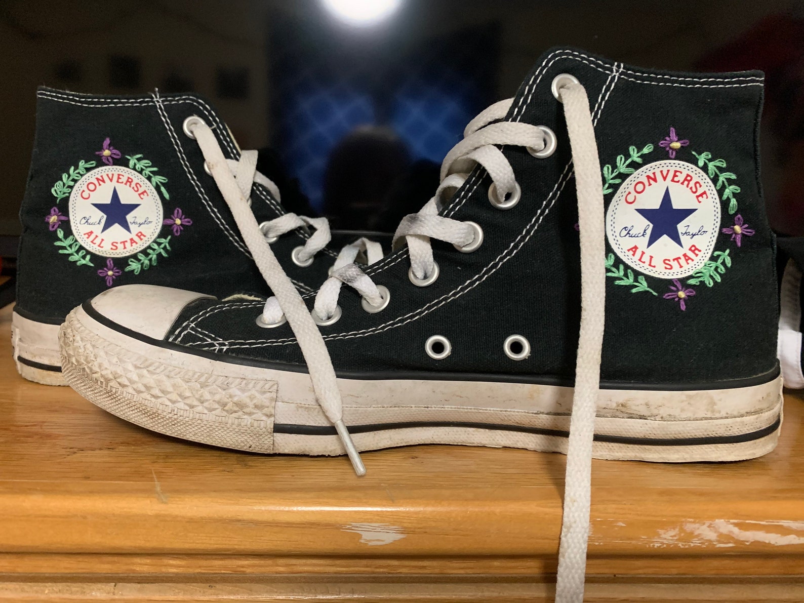 High top embroidery converse not included  etsy