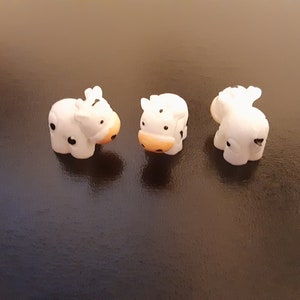 3pc cute tiny cows