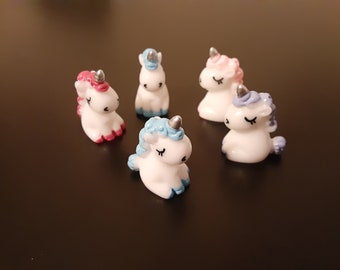 5pc Unicorn Miniatures