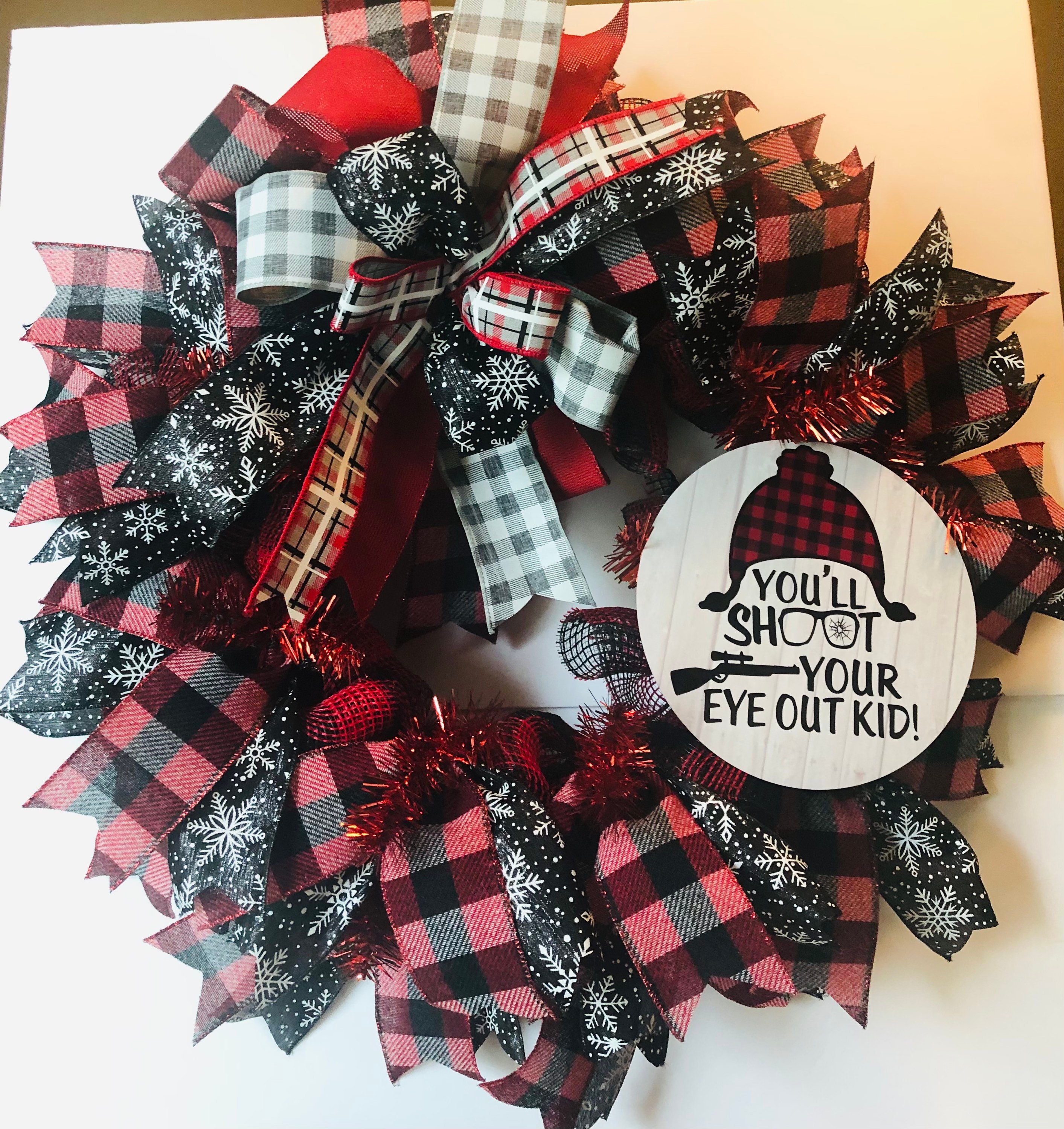 Christmas Story Wreath Christmas front door decor Holiday Etsy