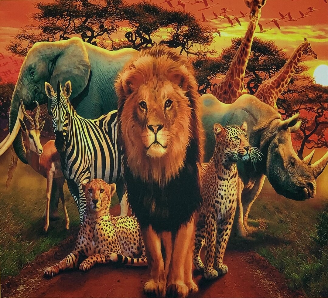 1000 Piece Savannah Animals Jigsaw Puzzle Large Jigsaw Puzzle - Etsy